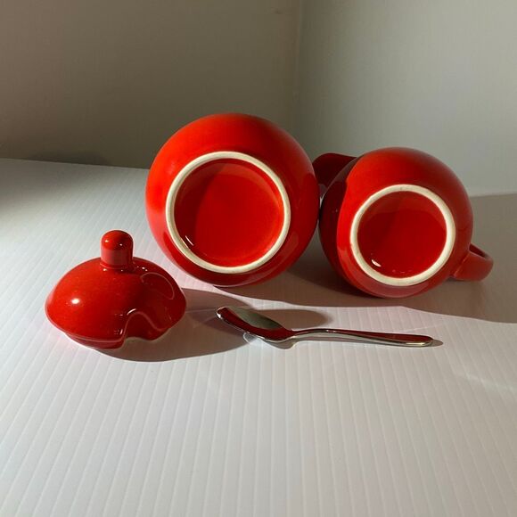 Kitchy Red Pitcher and Sugar Bowl Set. 5” tradwife christmas coffee - Picture 12 of 12